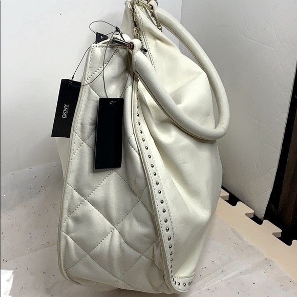 DKNY GANSVOORT LARGE HOBO BAG W/MINI STUDS - Picture 4 of 11